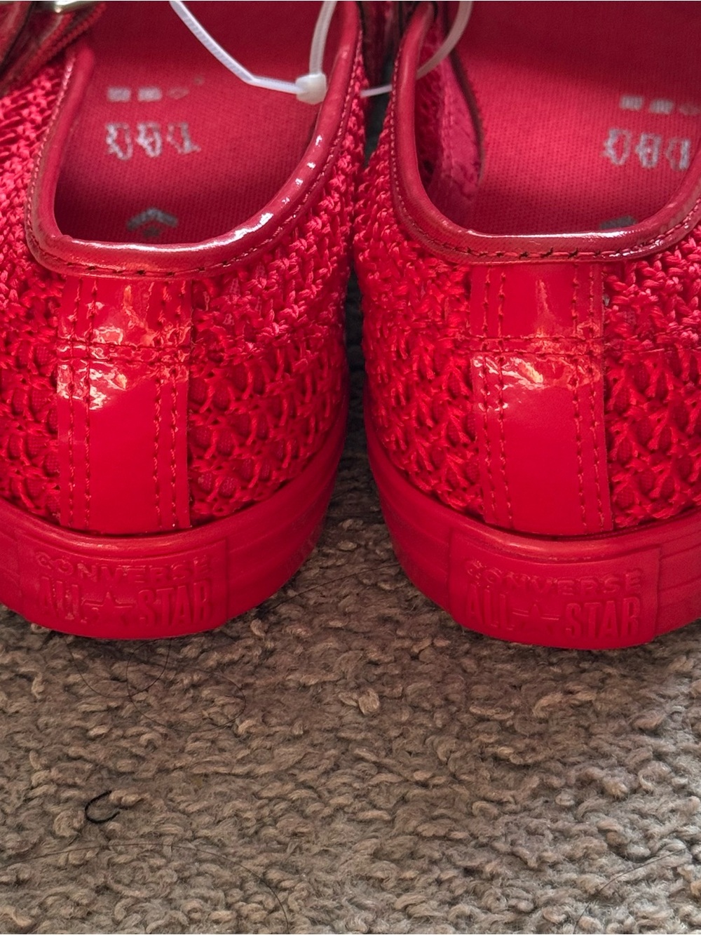Chuck Taylor All Star Dainty Mary Jane Knit Red Sneakers - Picture 3 of 5